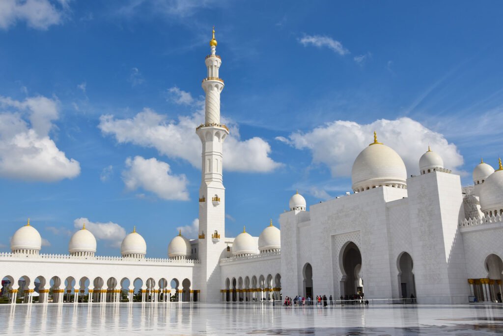 De Sheik Zayed moskee in Abu Dhabi